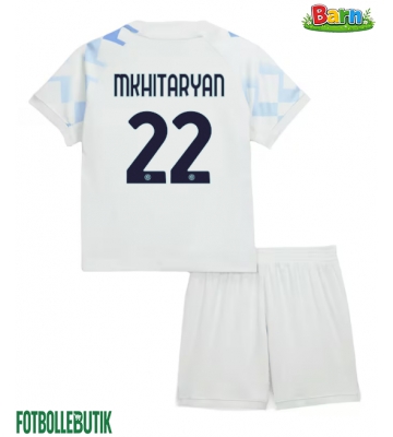 Inter Milan Henrikh Mkhitaryan #22 Bortaställ Barn 2025-26 Kortärmad (+ Korta byxor)